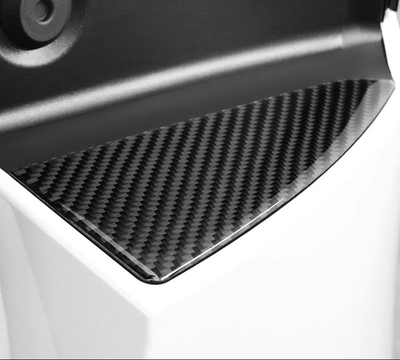 Carbon Fiber Stick On Trunk Side Pocket Panel Covers for Tesla Model 3 Highland (2024+)