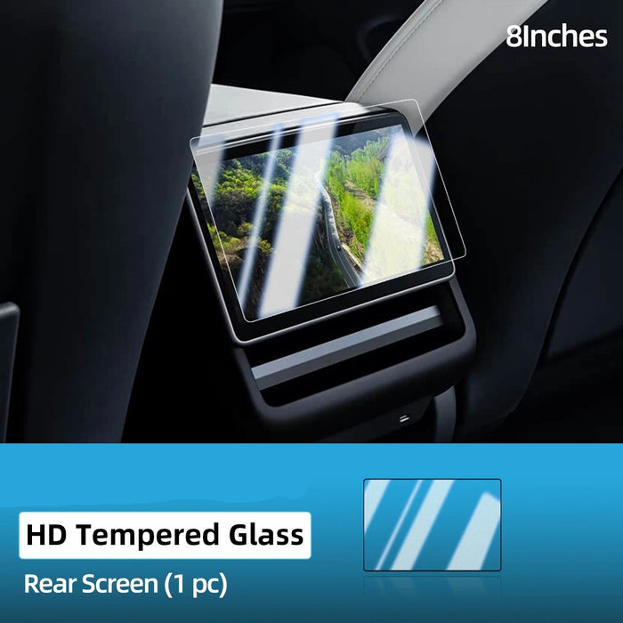 HD Tempered Glass & Frosted Film Rear Screen Protectors for Tesla Model 3 Highland (2024+)