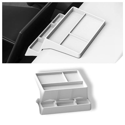 Tesla Cybertruck silicone dashboard storage tray and phone holder