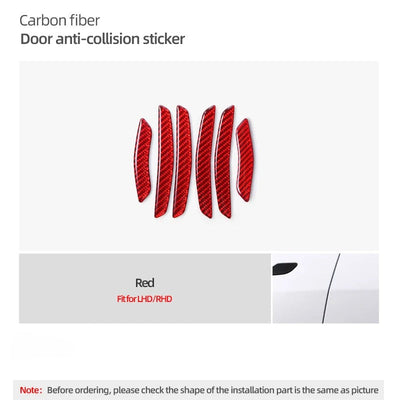 Carbon Fiber Stick On Door Anti-Collision Protection Covers for Tesla Model Y Juniper (2025+)