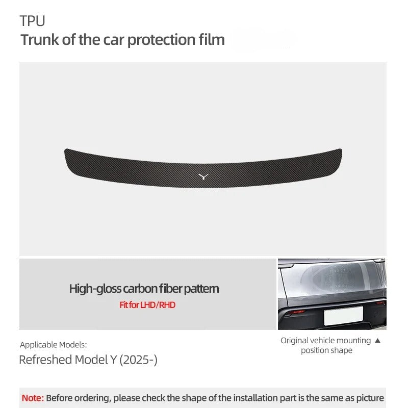 Rear Bumper Loading Edge Protection Film for Tesla Model Y Juniper (2025+)