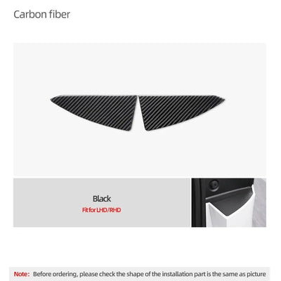 Carbon Fiber Stick On Trunk Side Pocket Panel Covers for Tesla Model Y Juniper (2025+)
