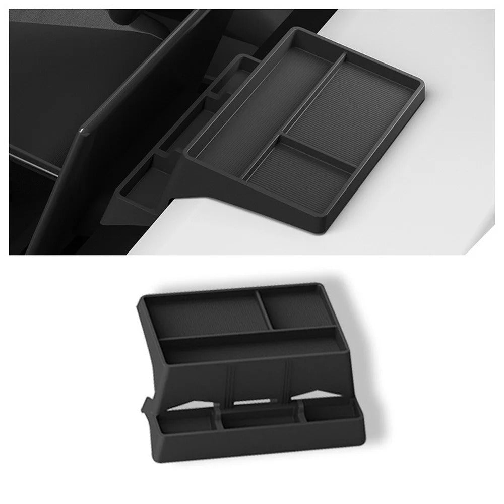 Tesla Cybertruck silicone dashboard storage tray and phone holder
