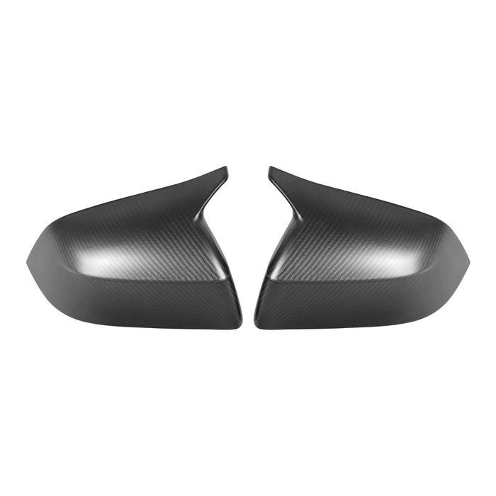 Matte carbon fiber M Style side mirror covers for Tesla Model Y Juniper 2025+