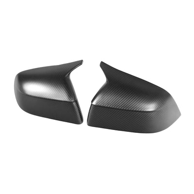 Matte carbon fiber M Style side mirror covers for Tesla Model Y Juniper 2025+