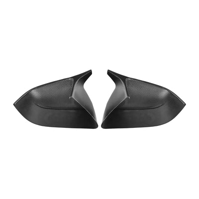 Matte carbon fiber M Style side mirror covers for Tesla Model Y Juniper 2025+