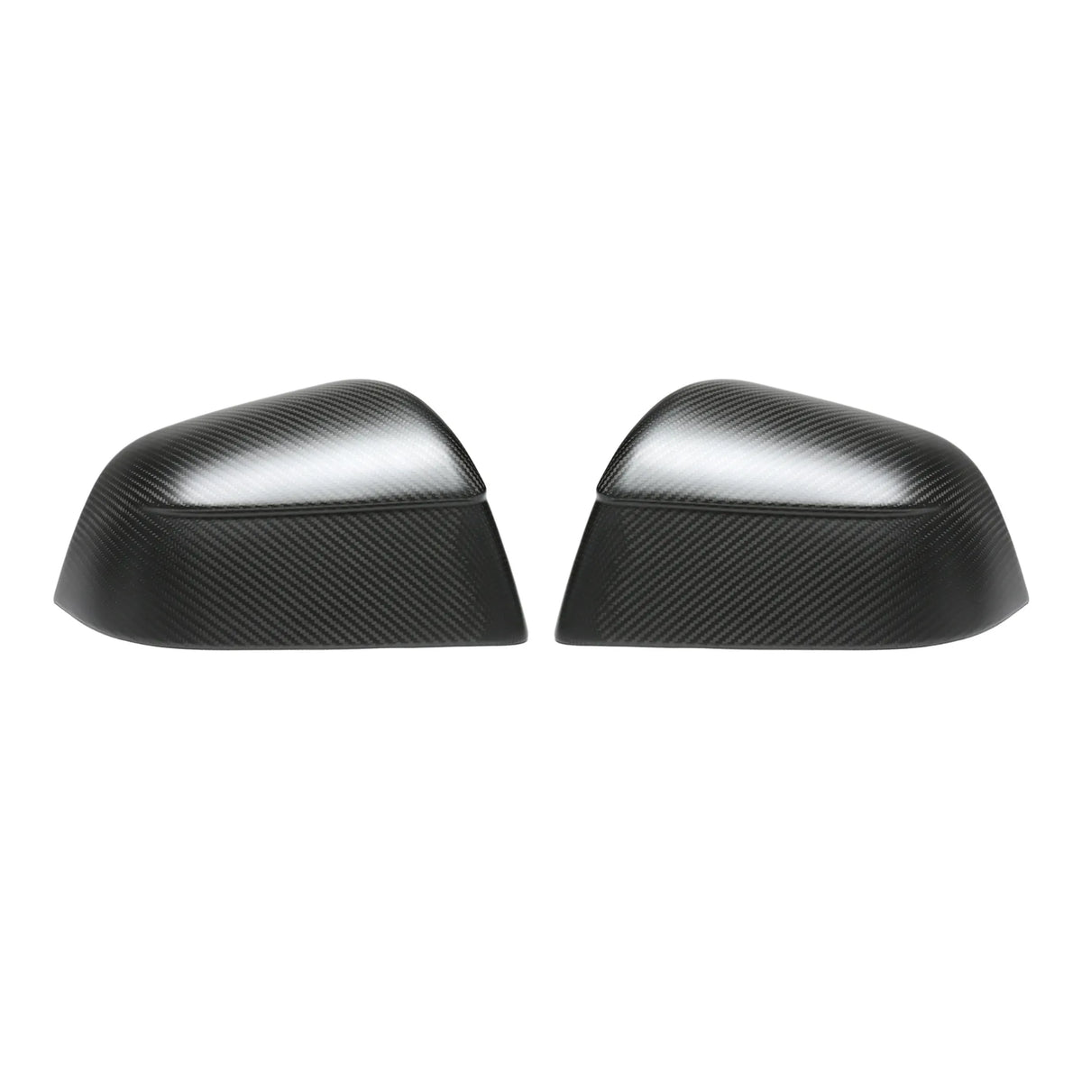 Matte carbon fiber OEM Style side mirror covers for Tesla Model Y Juniper 2025+