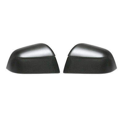 Matte carbon fiber OEM Style side mirror covers for Tesla Model Y Juniper 2025+
