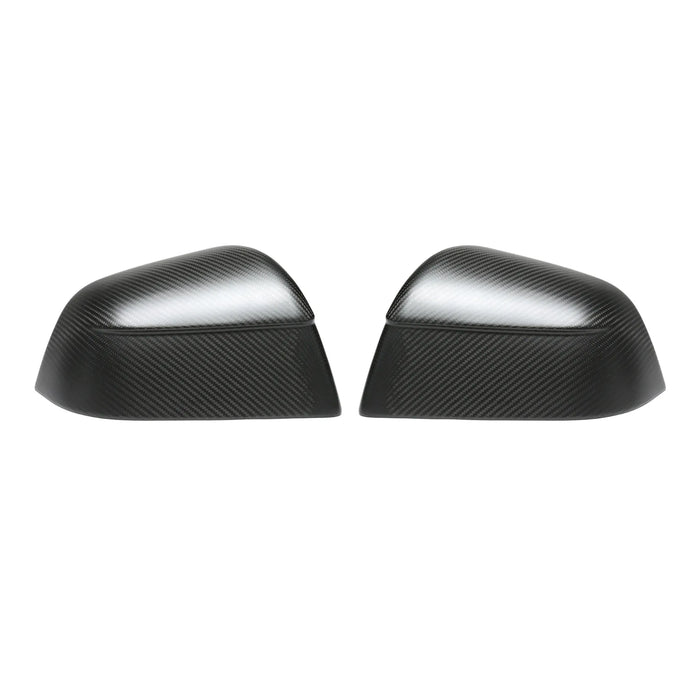 Matte carbon fiber OEM Style side mirror covers for Tesla Model Y Juniper 2025+