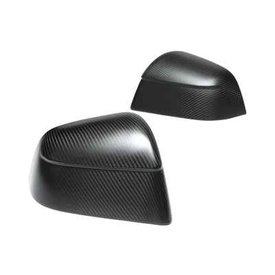 Matte carbon fiber OEM Style side mirror covers for Tesla Model Y Juniper 2025+