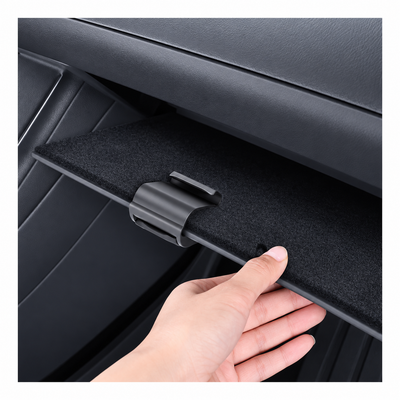 Glove box hook fitment for Tesla Model 3 Highland and Model Y Juniper