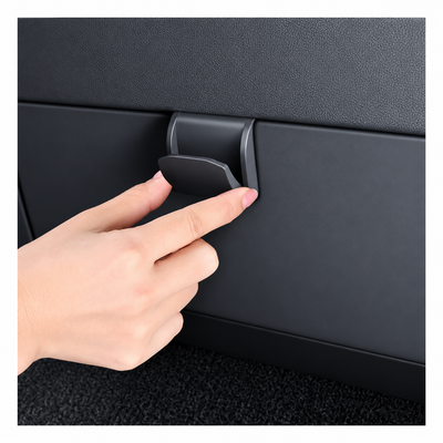 Foldable glove box hook for Tesla Model 3 Highland and Model Y Juniper