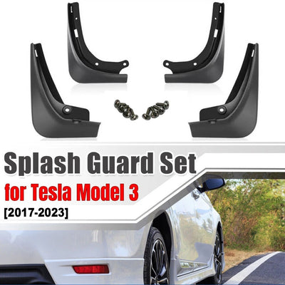 Mud flaps splash guard set for Tesla Model 3 2017-2023