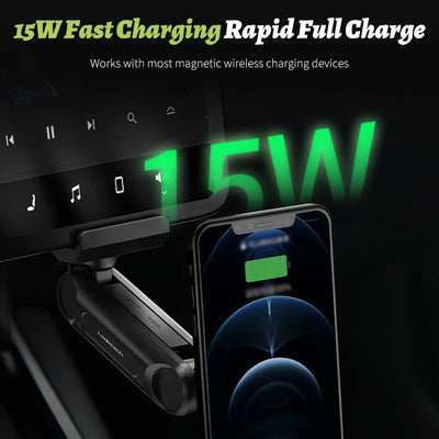 15W magnetic wireless charging phone mount for Tesla Model 3 and Model Y