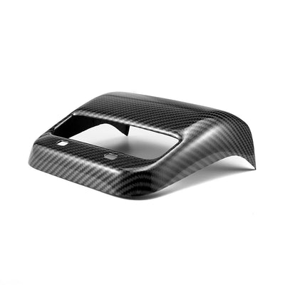 Front view real carbon fiber rear center console air vent cover for Tesla Model 3 and Model Y 2017-2023