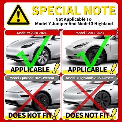 Fitment note for Tesla Model 3 2017-2023 and Model Y 2020-2024 phone mount