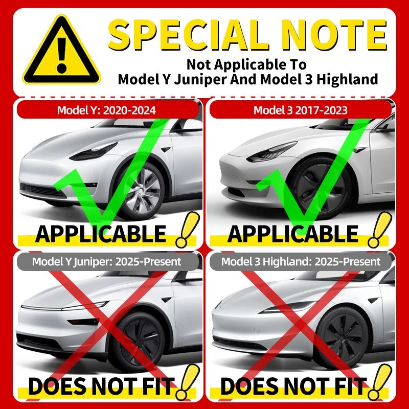 Fitment note for Tesla Model 3 2017-2023 and Model Y 2020-2024 phone mount
