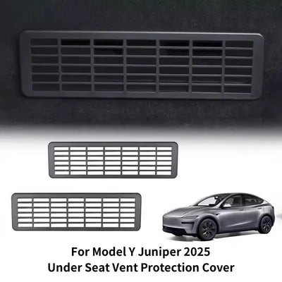 Solid plastic under seat air vent protection covers for Tesla Model Y Juniper