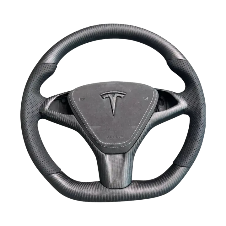 Round steering wheel shape
